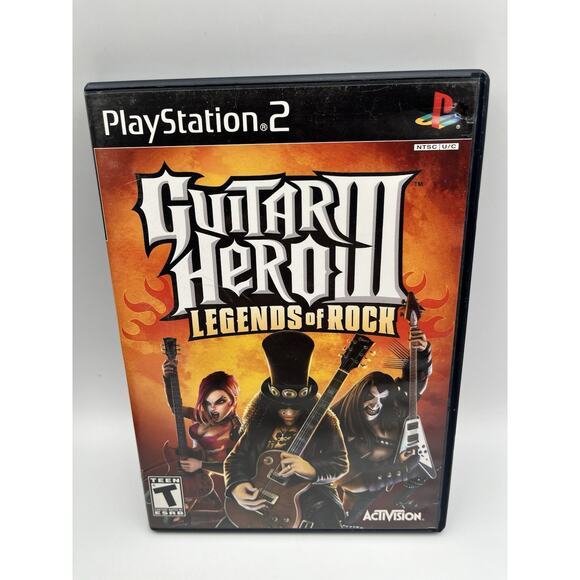 Guitar Hero lll 3: Legends of Rock (Playstation 2, PS2) Tested - Picture 1 of 6